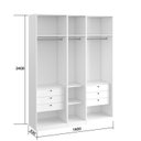 Ver imagem 5 de Guarda Roupa Casal 5 Portas 100% MDF Vicenzo