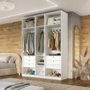 Ver imagem 2 de Guarda Roupa Casal 5 Portas 100% MDF Vicenzo