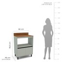 Ver imagem 5 de Balcão de Cozinha 2 Portas 1 Nicho Oliva Koya