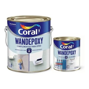 Tinta Wandepox para Pisos ,azulejos,metal C/catalisador 2,7l:amarelo Segurança