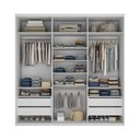 Ver imagem 2 de Closet Casal 100% MDF 208cm 4 Gavetas Moutier Branco