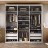 Closet Casal 100% Mdf 208cm 4 Gavetas Moutier - 2