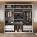 Ver imagem 4 de Closet Casal 100% MDF 208cm 4 Gavetas Moutier Branco