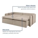 Ver mais imagens de Sofá Cama Retrátil e Reclinável 3 Lugares Bouclé Bege Windson 220cm Yescasa