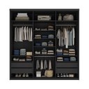 Ver imagem 2 de Closet Casal 100% MDF 208cm 4 Gavetas Moutier Preto