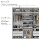 Ver imagem 6 de Closet Casal 100% MDF 208cm 4 Gavetas Moutier Bege/Panna