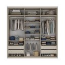 Ver imagem 4 de Closet Casal 100% MDF 208cm 4 Gavetas Moutier Bege/Panna