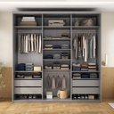 Ver imagem 2 de Closet Casal 100% Mdf 208cm 4 Gavetas Moutier