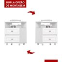 Ver imagem 5 de Mesa de Cabeceira Americano 2 Gavetas Branco - Móveis Henn
