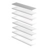 Kit Prateleiras em Mdf 8 Unidades Tamanho 60x15 Suporte Invisivel Branco - 1
