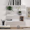Kit Prateleiras em Mdf 8 Unidades Tamanho 60x15 Suporte Invisivel Branco - 3