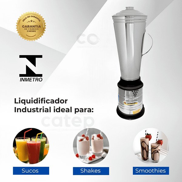 Liquidificador Industrial Vithory Alta Rotação 3,5 Litros - 5
