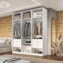 Ver imagem 2 de Guarda Roupa Casal 6 Portas 100% MDF Vicenzo