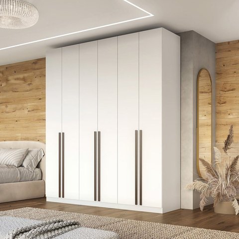 Guarda Roupa Casal 6 Portas 100% MDF Vicenzo