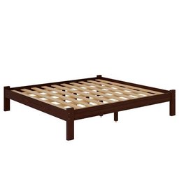 Cama Turca King Size de Madeira Maciça Reforçada Castanho - 2