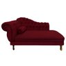Recamier Barcelona 1,40 Suede Vinho - Dominic Decor - 1