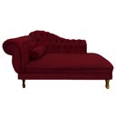 Ver imagem 1 de Recamier Barcelona 1,40 Suede Vinho - Dominic Decor