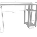 Ver imagem 3 de Mesa para Computador Gamer Slim Escrivaninha 108cm Preto e Vermelho