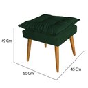Ver imagem 3 de Puff Puf Banqueta Opala para Quarto Sala Recepção Suede Verde - Ninho Decor