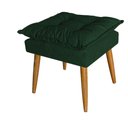 Ver imagem 2 de Puff Puf Banqueta Opala para Quarto Sala Recepção Suede Verde - Ninho Decor