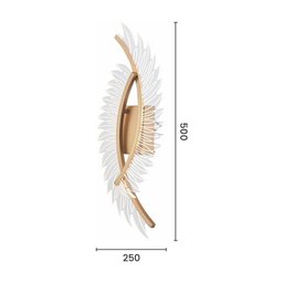 Arandela Astraled Zibal Led Bivolt Dourado Ad-2010 - 2