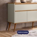 Ver imagem 5 de Aparador Buffet 4 Portas 1 Gaveta Retrô Ravi