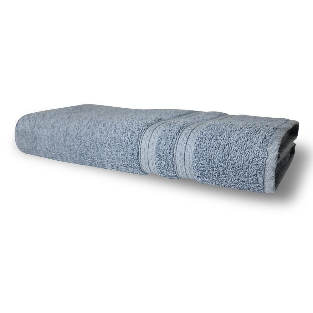 Kit 5 Toalhas de Banho 430g/m² Grande Grossa 80x150cm Itália Soft - Azul - 5