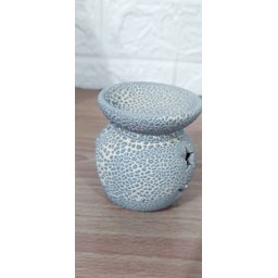 Difusor Aromatizador Recho Craquelado Azul Aromaterapia 8 Cm - 3