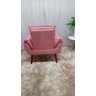 Kit 02 Poltrona Decorativa Opala Suede Rosê- PANDORA DECOR - 3