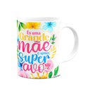 Ver imagem 2 de Caneca Floral Mães - És Uma Grande Mãe e Uma Super Avó