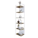 Ver imagem 3 de Estante 06 Prateleiras c/Fundo Yon 45cm Est.Branca