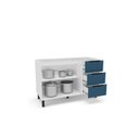 Ver imagem 2 de Balcão de Cozinha 2 Portas 3 Gavetas Azul/Branco