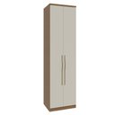 Ver imagem 1 de Guarda Roupa Modulado 02 Portas com Prateleiras 245cm Altura Setiba - Jequitibá/Palha