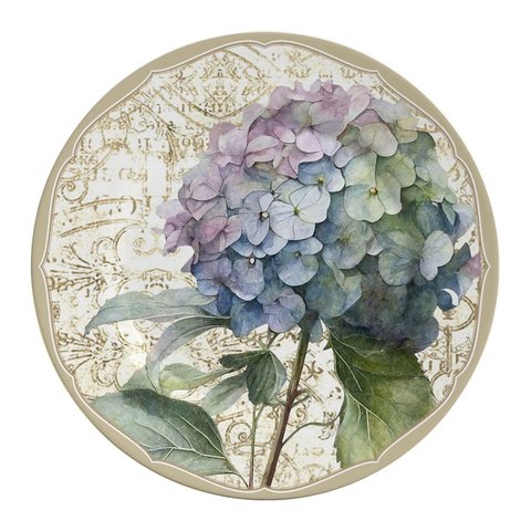 Conjunto com 6 Pratos Raso Hortênsia Ø29cm Alleanza Cerâmica