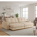 Ver imagem 1 de Sofá Argo Boucle Creme 250 Cm B25 Cm Meu Sofá Online