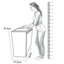 Tanque Lavanderia Inox 23l Plus Balcão Mdf Entregue Montado - 6