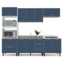 Ver imagem 5 de Balcão de Cozinha 2 Portas 80cm x 92,5cm x 52cm Azul/Branco