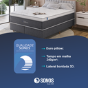 Ver imagem 3 de Colchão Sonos Valência Queen Mola Ensacada 158x198x34cm