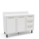 Ver imagem 2 de Balcão de Cozinha 2 Portas 120cm x 92,5cm x 52cm Branco