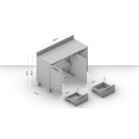 Ver imagem 5 de Balcão de Cozinha 2 Portas 120cm x 92,5cm x 52cm Branco