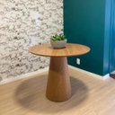 Ver imagem 3 de Mesa Lateral Cone Freijó 51 Cm Linn Design Decor
