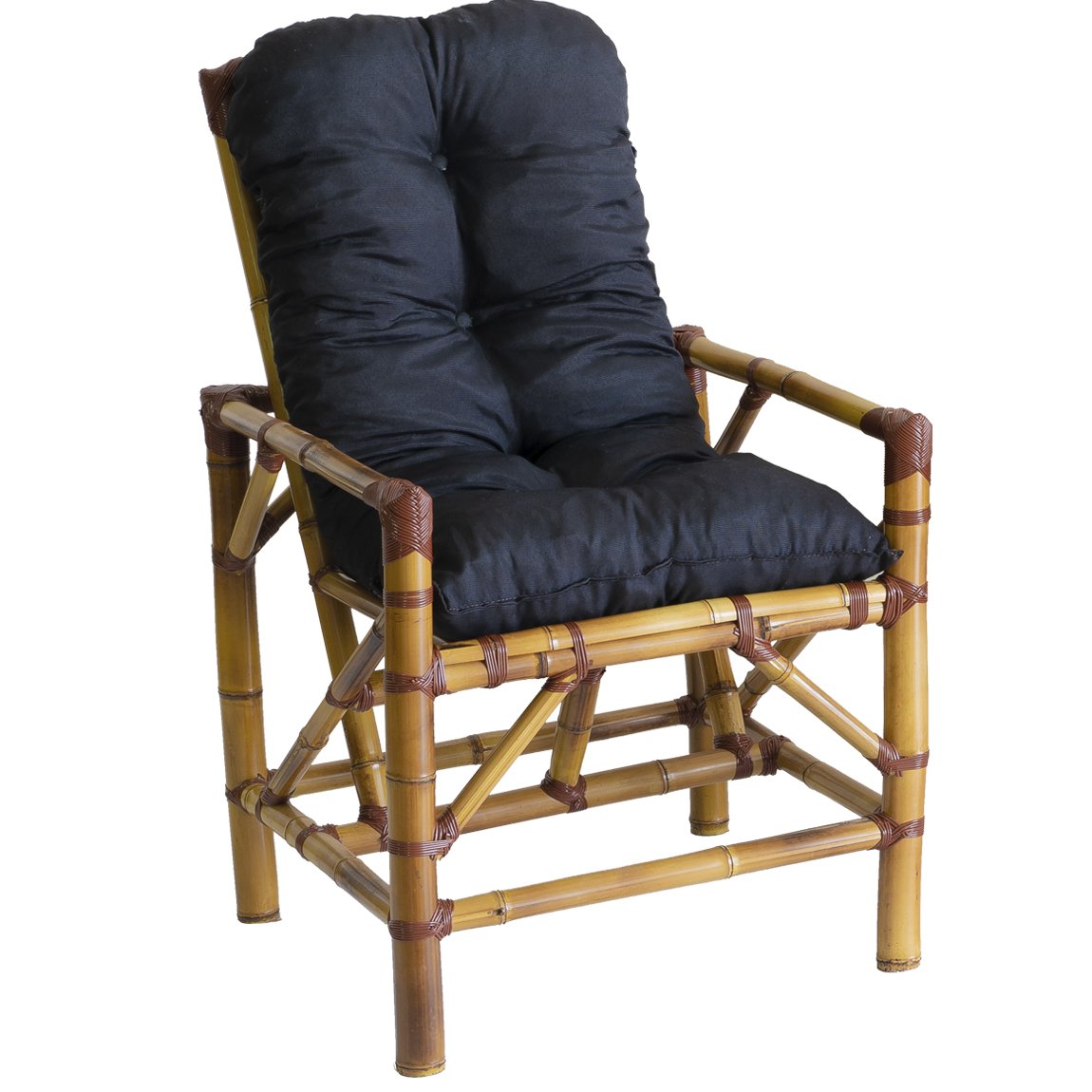 Conjunto Bambu Namoradeira, 2 Cadeiras + Mesa de Centro com Almofadas para Área T16 - 3