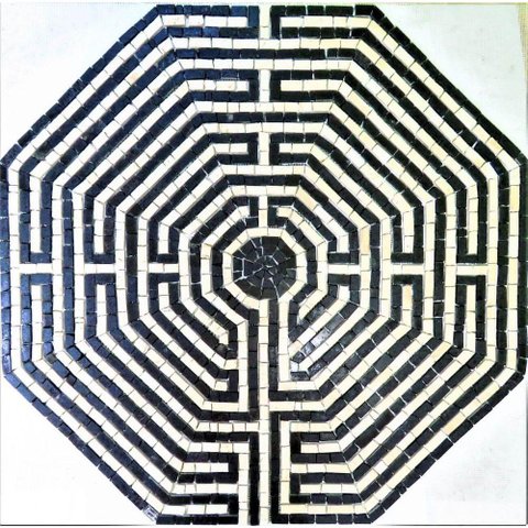 Mandala Simbólica Labirinto de Amiens