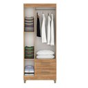 Ver imagem 5 de Guarda-Roupa Porto 3 Portas 2 Gavetas 75x180x40cm