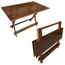 Ver imagem 3 de Conjunto Mesa Dobrável 120x70 Mdf com 4 Cadeiras Imbuia
