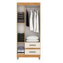 Ver imagem 4 de Guarda-Roupa Porto 3 Portas 2 Gavetas 75x180x40cm