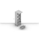 Ver imagem 5 de Torre Quente 2 Portas Basculantes 1 Gaveta Branco