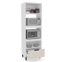 Ver imagem 3 de Torre Quente 2 Portas Basculantes 1 Gaveta Bege/Branco/Creme