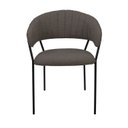 Ver imagem 5 de Cadeira Sala de Jantar Mara com Braços Estofada Base em Aço