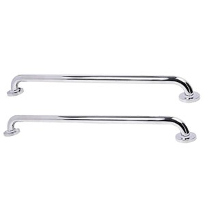 Alça Barra De Apoio 70 cm Inox Kit 2 Uni Suporte Acessibilidade Idoso Gestante Criança Corrimao Casa